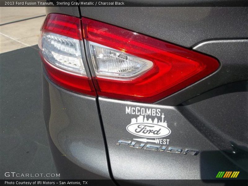 Sterling Gray Metallic / Charcoal Black 2013 Ford Fusion Titanium