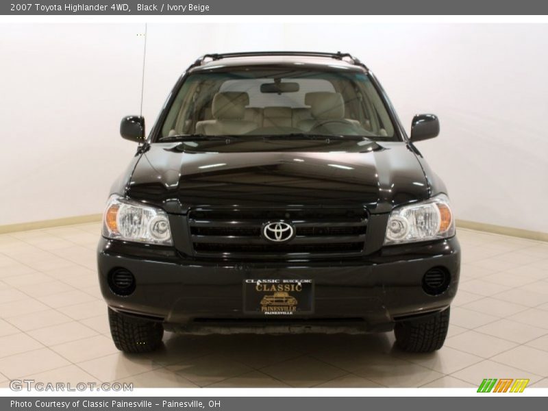 Black / Ivory Beige 2007 Toyota Highlander 4WD