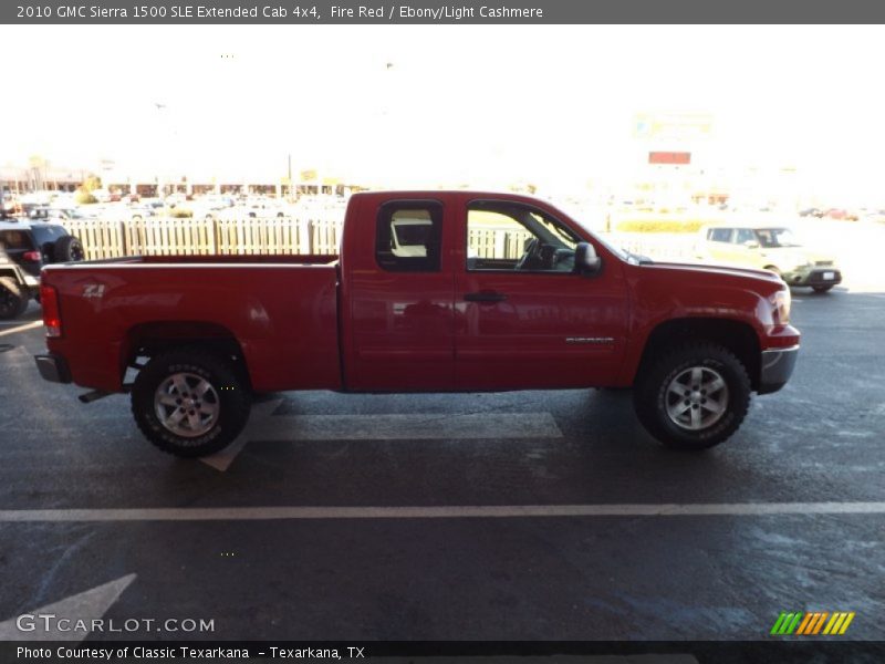 Fire Red / Ebony/Light Cashmere 2010 GMC Sierra 1500 SLE Extended Cab 4x4