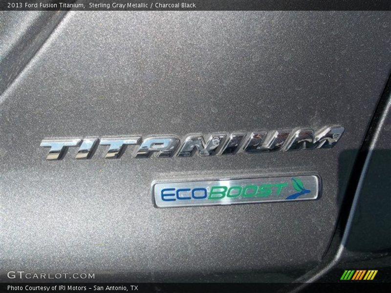 Sterling Gray Metallic / Charcoal Black 2013 Ford Fusion Titanium