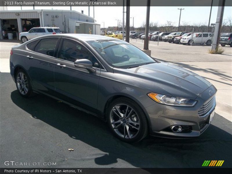 Sterling Gray Metallic / Charcoal Black 2013 Ford Fusion Titanium