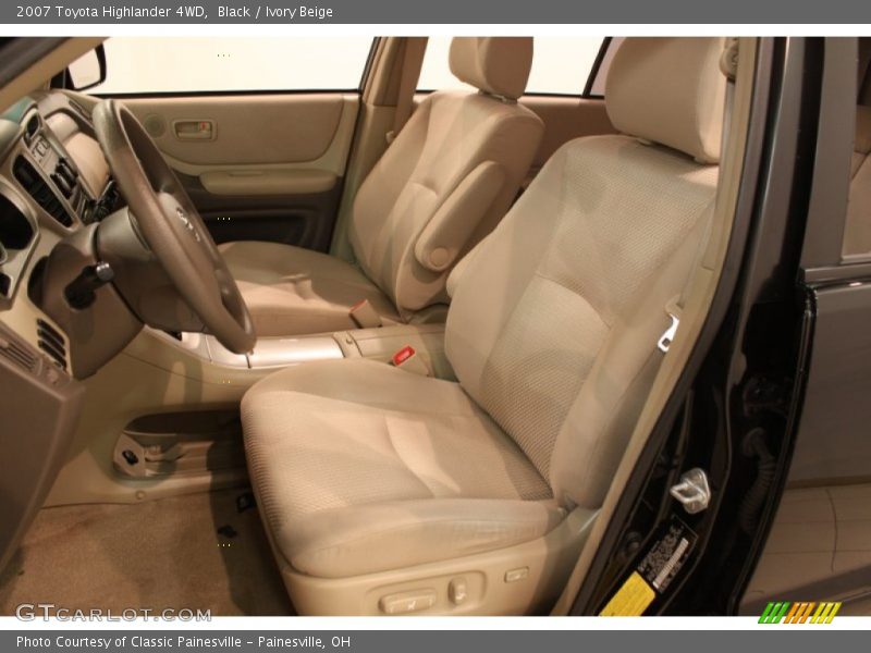 Black / Ivory Beige 2007 Toyota Highlander 4WD