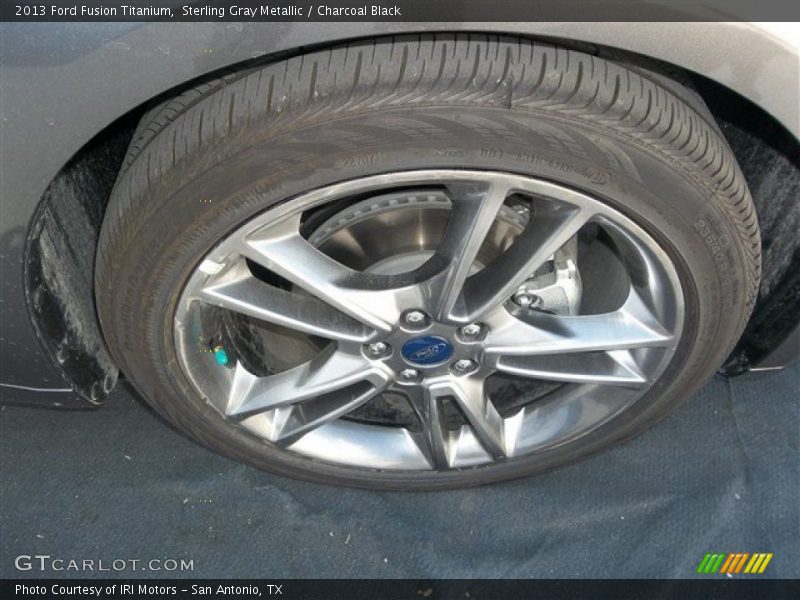 Sterling Gray Metallic / Charcoal Black 2013 Ford Fusion Titanium