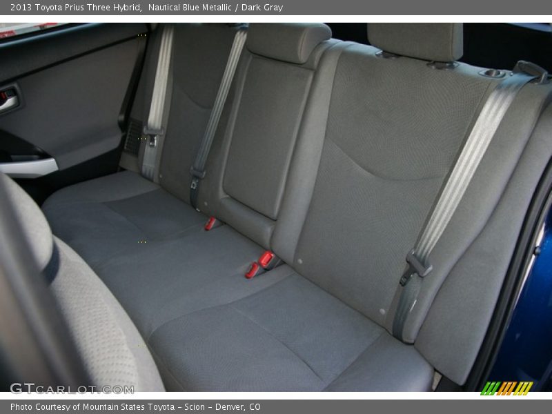 Nautical Blue Metallic / Dark Gray 2013 Toyota Prius Three Hybrid