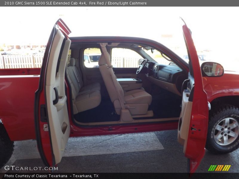 Fire Red / Ebony/Light Cashmere 2010 GMC Sierra 1500 SLE Extended Cab 4x4