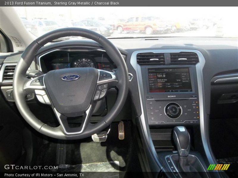 Sterling Gray Metallic / Charcoal Black 2013 Ford Fusion Titanium
