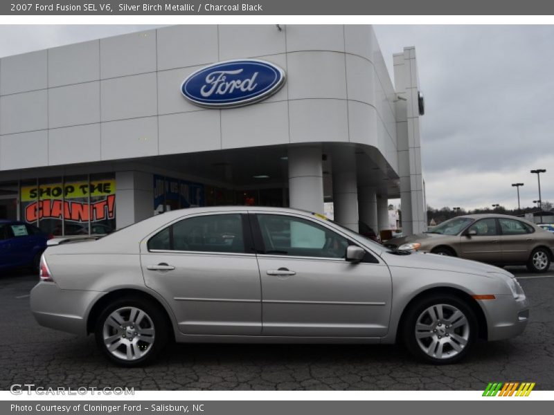 Silver Birch Metallic / Charcoal Black 2007 Ford Fusion SEL V6