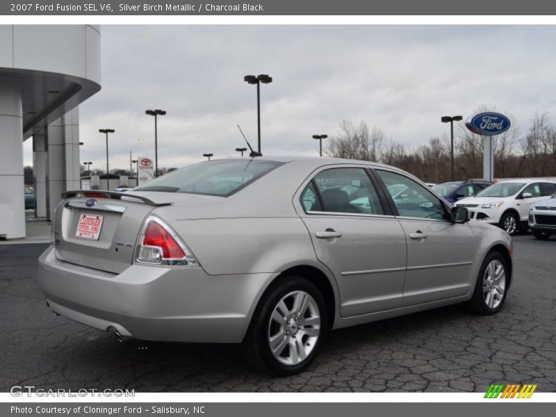 Silver Birch Metallic / Charcoal Black 2007 Ford Fusion SEL V6