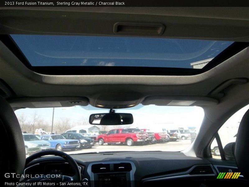 Sterling Gray Metallic / Charcoal Black 2013 Ford Fusion Titanium