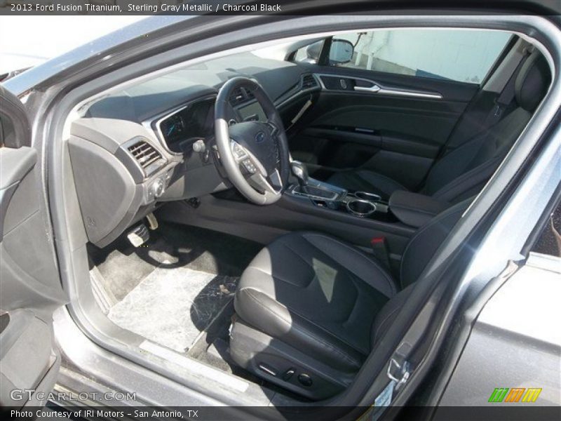 Sterling Gray Metallic / Charcoal Black 2013 Ford Fusion Titanium