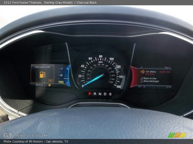 Sterling Gray Metallic / Charcoal Black 2013 Ford Fusion Titanium