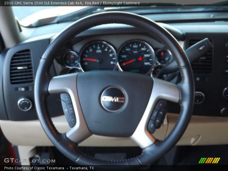 Fire Red / Ebony/Light Cashmere 2010 GMC Sierra 1500 SLE Extended Cab 4x4