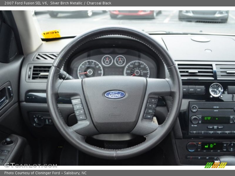 Silver Birch Metallic / Charcoal Black 2007 Ford Fusion SEL V6