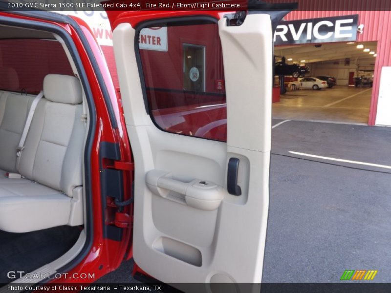 Fire Red / Ebony/Light Cashmere 2010 GMC Sierra 1500 SLE Extended Cab 4x4