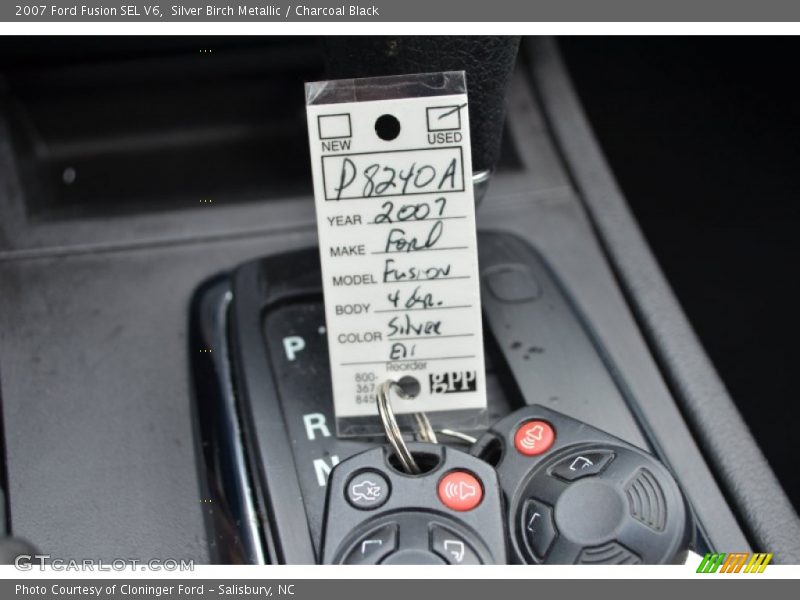 Silver Birch Metallic / Charcoal Black 2007 Ford Fusion SEL V6
