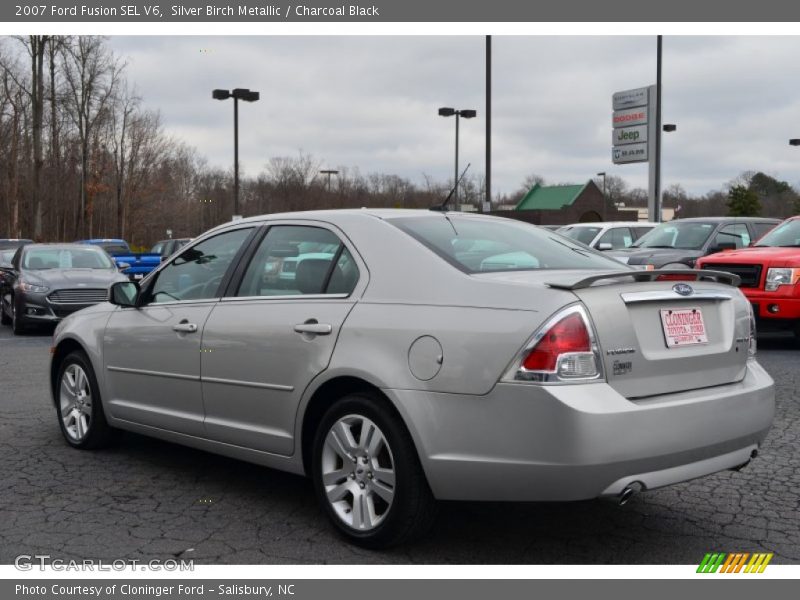 Silver Birch Metallic / Charcoal Black 2007 Ford Fusion SEL V6