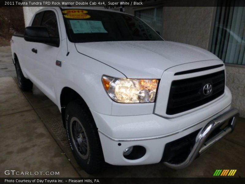 Super White / Black 2011 Toyota Tundra TRD Rock Warrior Double Cab 4x4