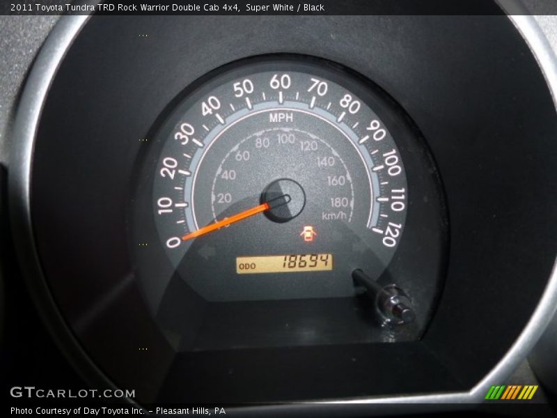 Super White / Black 2011 Toyota Tundra TRD Rock Warrior Double Cab 4x4