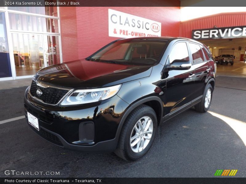 Ebony Black / Black 2014 Kia Sorento LX