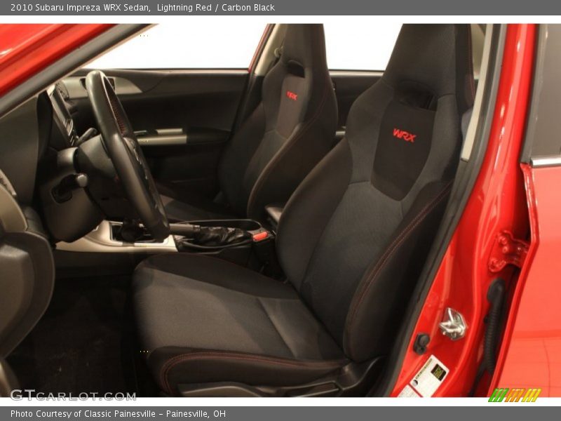 Front Seat of 2010 Impreza WRX Sedan