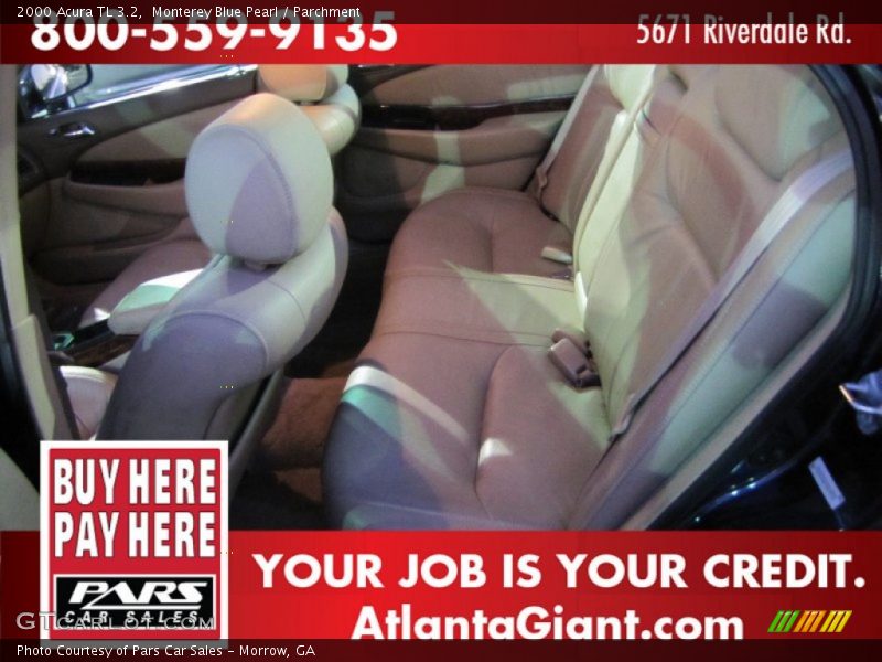 Monterey Blue Pearl / Parchment 2000 Acura TL 3.2