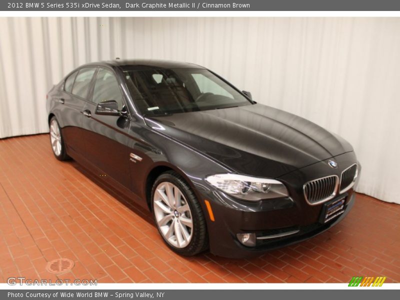 Dark Graphite Metallic II / Cinnamon Brown 2012 BMW 5 Series 535i xDrive Sedan