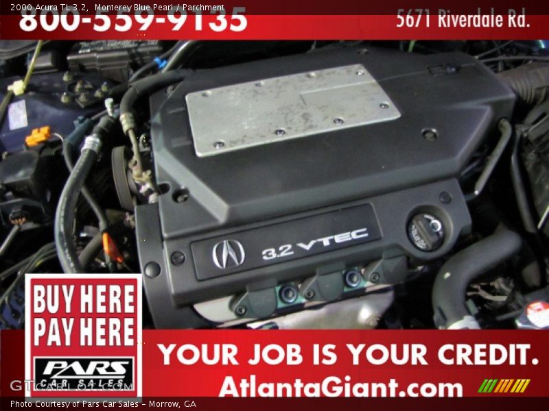 Monterey Blue Pearl / Parchment 2000 Acura TL 3.2