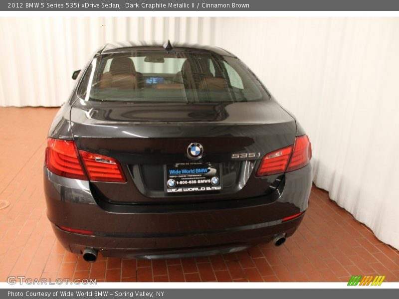 Dark Graphite Metallic II / Cinnamon Brown 2012 BMW 5 Series 535i xDrive Sedan