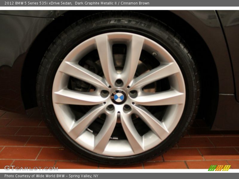 Dark Graphite Metallic II / Cinnamon Brown 2012 BMW 5 Series 535i xDrive Sedan