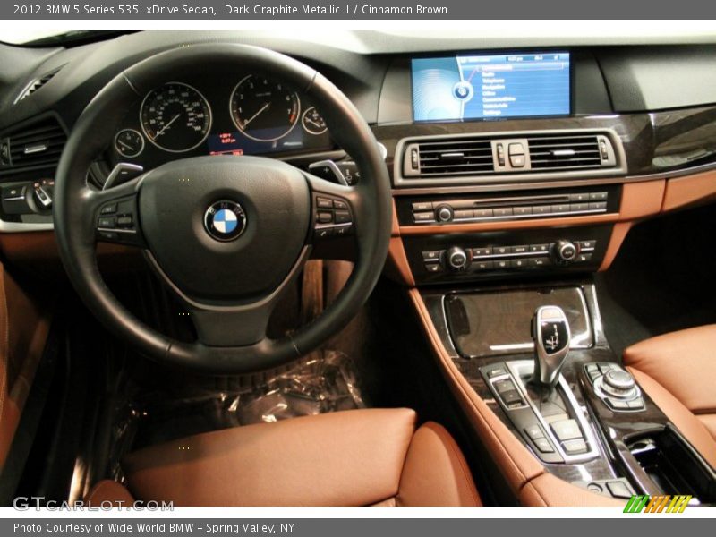 Dark Graphite Metallic II / Cinnamon Brown 2012 BMW 5 Series 535i xDrive Sedan