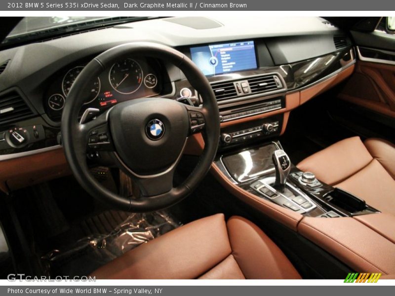 Dark Graphite Metallic II / Cinnamon Brown 2012 BMW 5 Series 535i xDrive Sedan