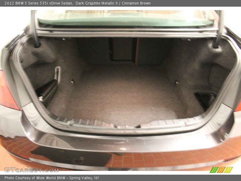 Dark Graphite Metallic II / Cinnamon Brown 2012 BMW 5 Series 535i xDrive Sedan