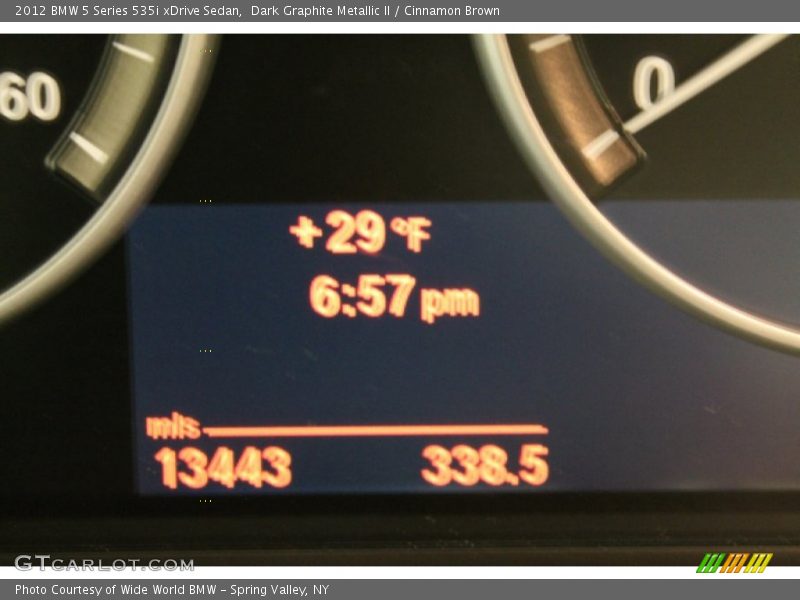 Dark Graphite Metallic II / Cinnamon Brown 2012 BMW 5 Series 535i xDrive Sedan