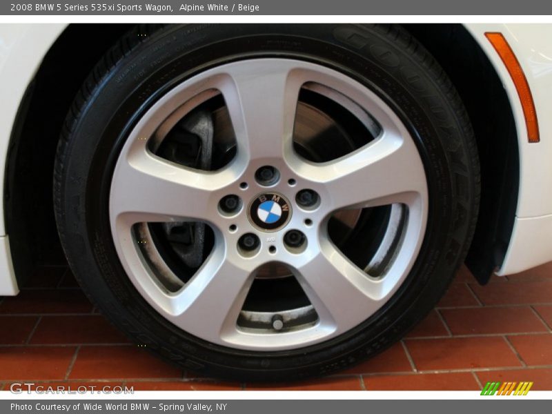 Alpine White / Beige 2008 BMW 5 Series 535xi Sports Wagon