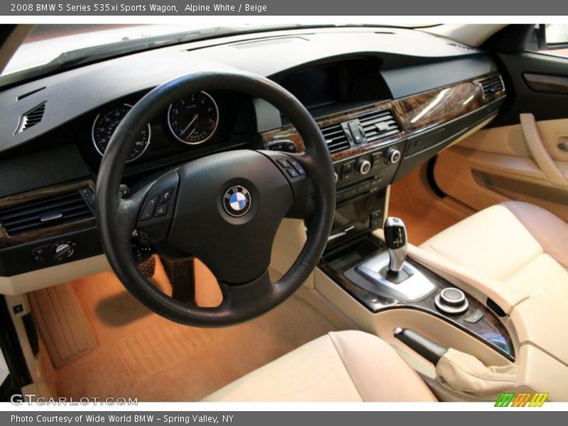 Beige Interior - 2008 5 Series 535xi Sports Wagon 