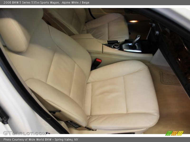 Alpine White / Beige 2008 BMW 5 Series 535xi Sports Wagon