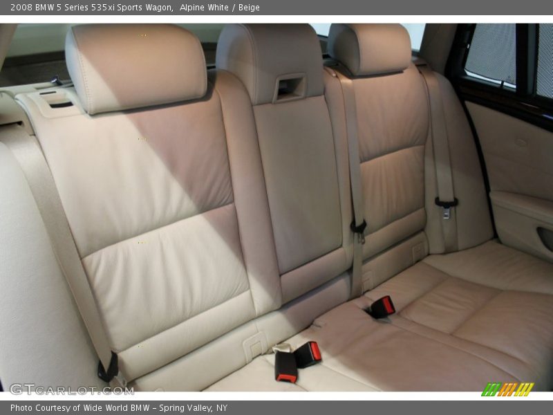 Alpine White / Beige 2008 BMW 5 Series 535xi Sports Wagon