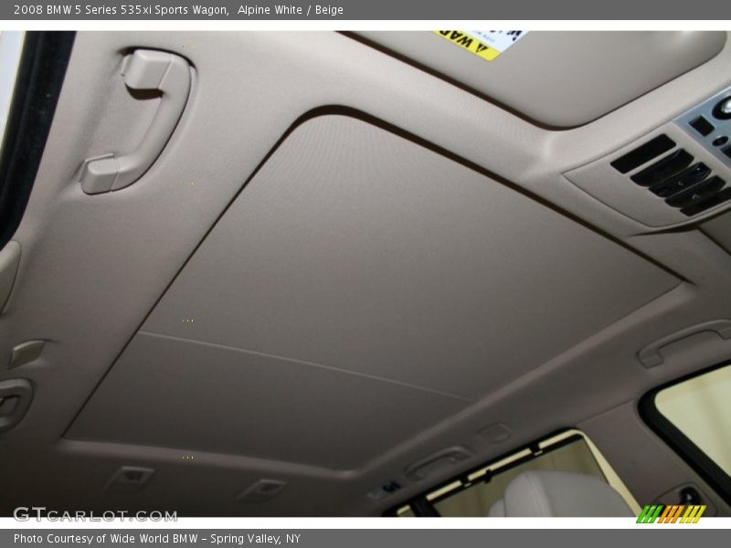 Alpine White / Beige 2008 BMW 5 Series 535xi Sports Wagon