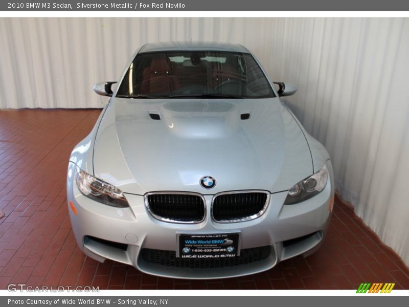 Silverstone Metallic / Fox Red Novillo 2010 BMW M3 Sedan