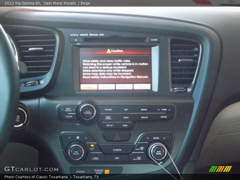 Satin Metal Metallic / Beige 2013 Kia Optima EX