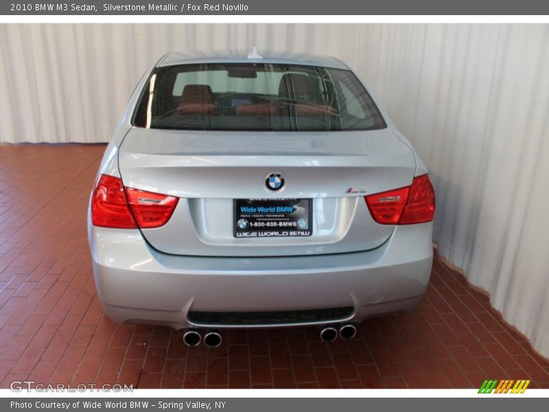 Silverstone Metallic / Fox Red Novillo 2010 BMW M3 Sedan