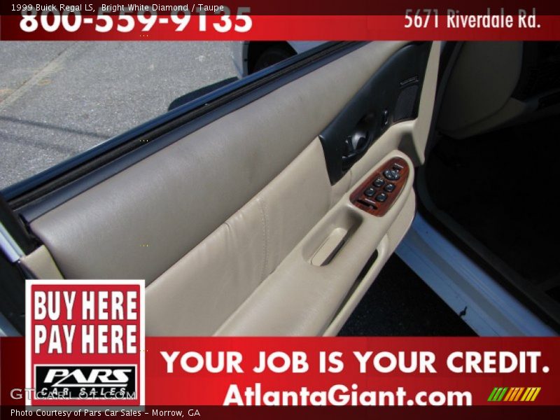 Bright White Diamond / Taupe 1999 Buick Regal LS