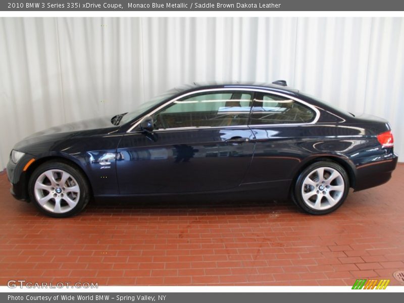 Monaco Blue Metallic / Saddle Brown Dakota Leather 2010 BMW 3 Series 335i xDrive Coupe