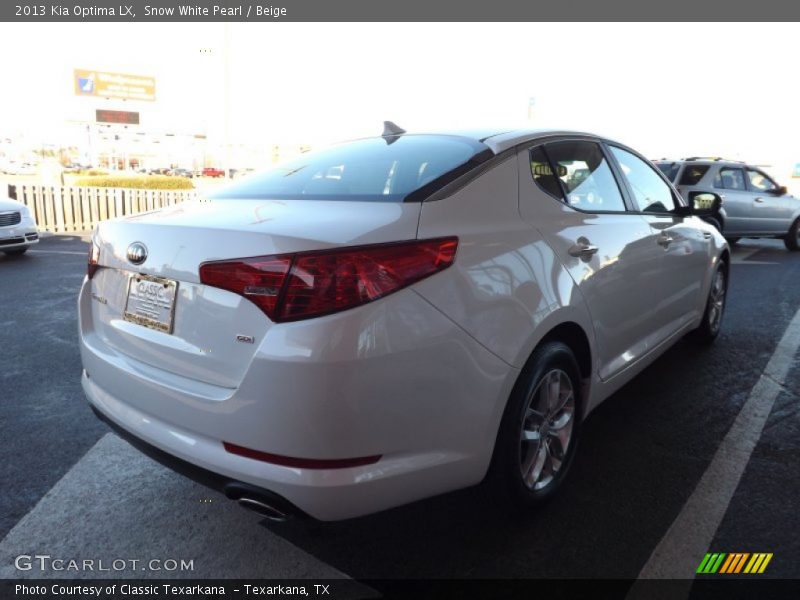 Snow White Pearl / Beige 2013 Kia Optima LX