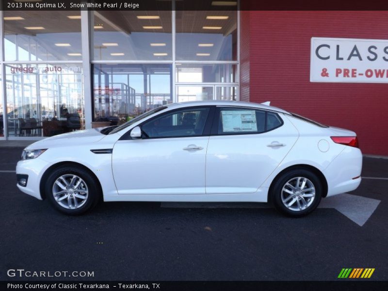 Snow White Pearl / Beige 2013 Kia Optima LX