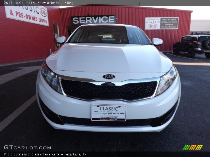 Snow White Pearl / Beige 2013 Kia Optima LX
