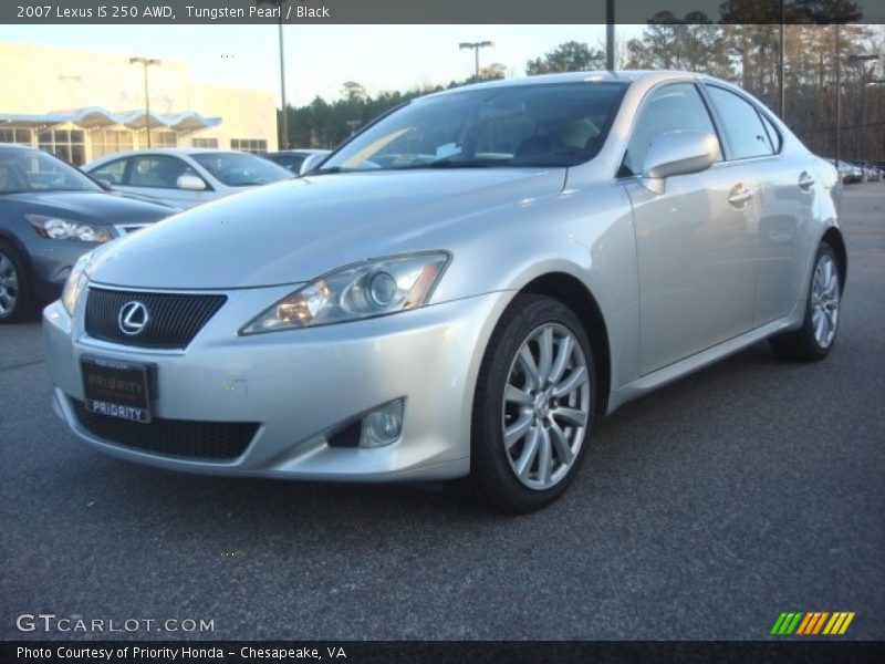 Tungsten Pearl / Black 2007 Lexus IS 250 AWD