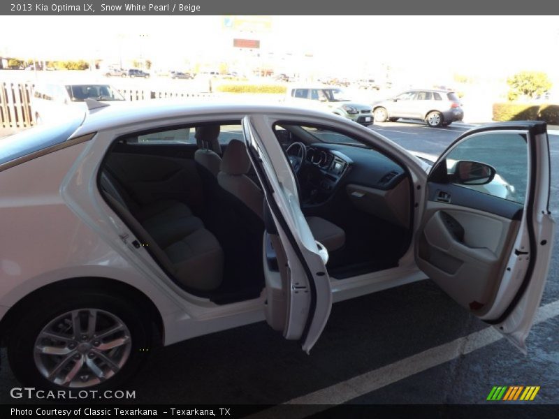 Snow White Pearl / Beige 2013 Kia Optima LX