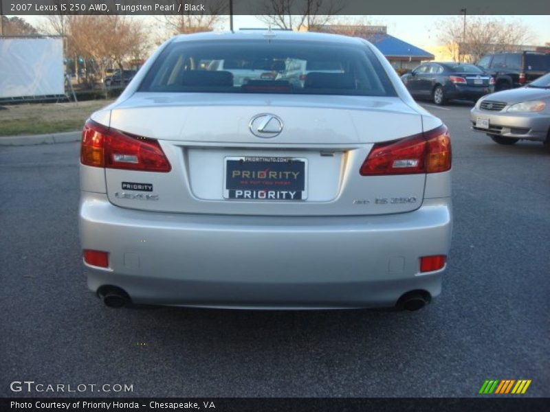 Tungsten Pearl / Black 2007 Lexus IS 250 AWD