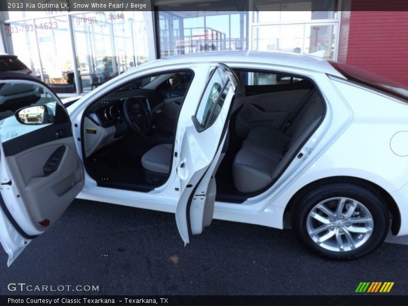 Snow White Pearl / Beige 2013 Kia Optima LX